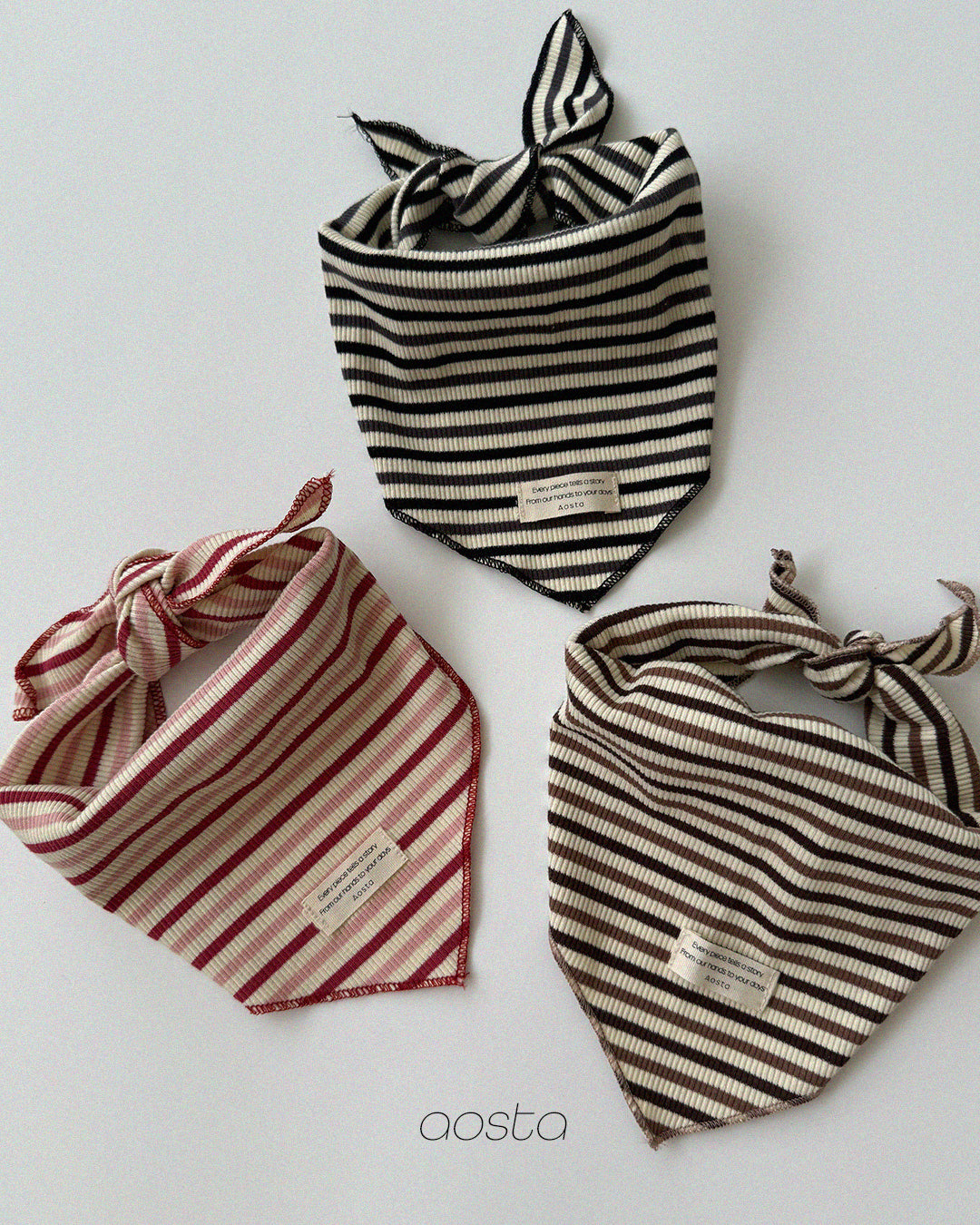 ［Aosta］Crayon Stripe Scarf