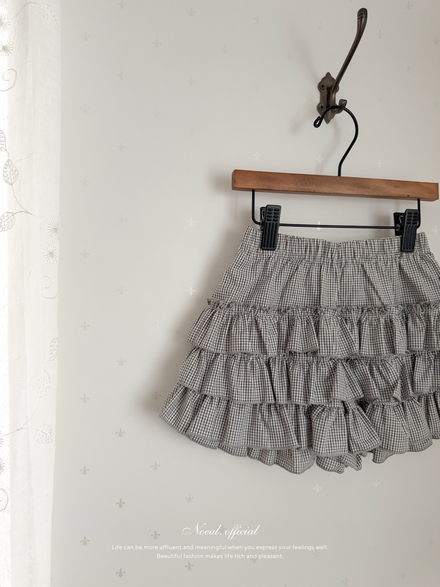 Lulu check cancan pants