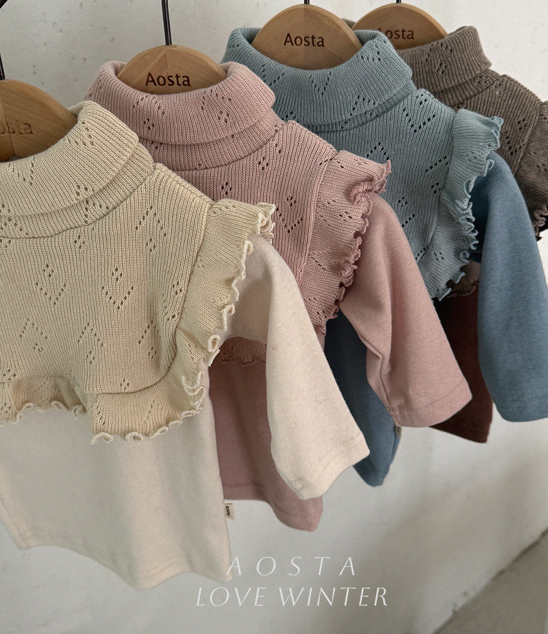 ［Aosta］Le ette frill turtleneck