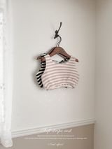 Soft stripe vest