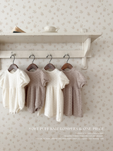 Soft puff knit one-piece