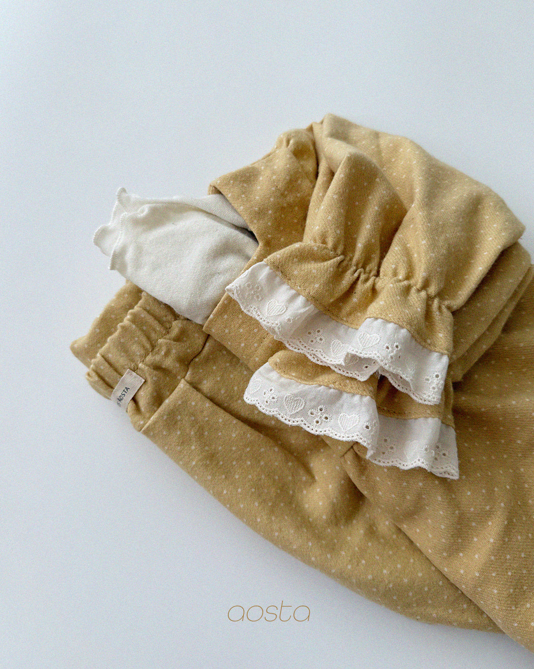 ［Aosta］Milk Dot Blouse