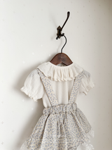 Frill collar puff tops