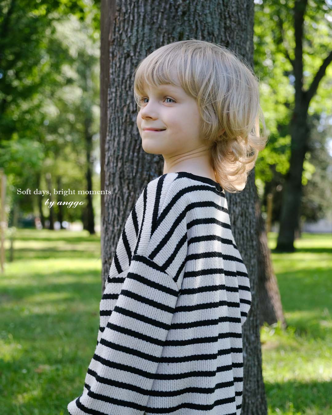 ［anggo］Tiramisu stripe mtm