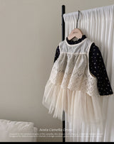 ［Aosta］Lace Jenny Open Vest