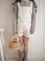 Heart button cross tee