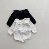 ［mimi market］Screw collar rompers