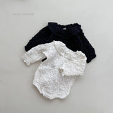 ［mimi market］Screw collar rompers