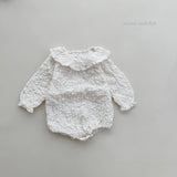 ［mimi market］Screw collar rompers