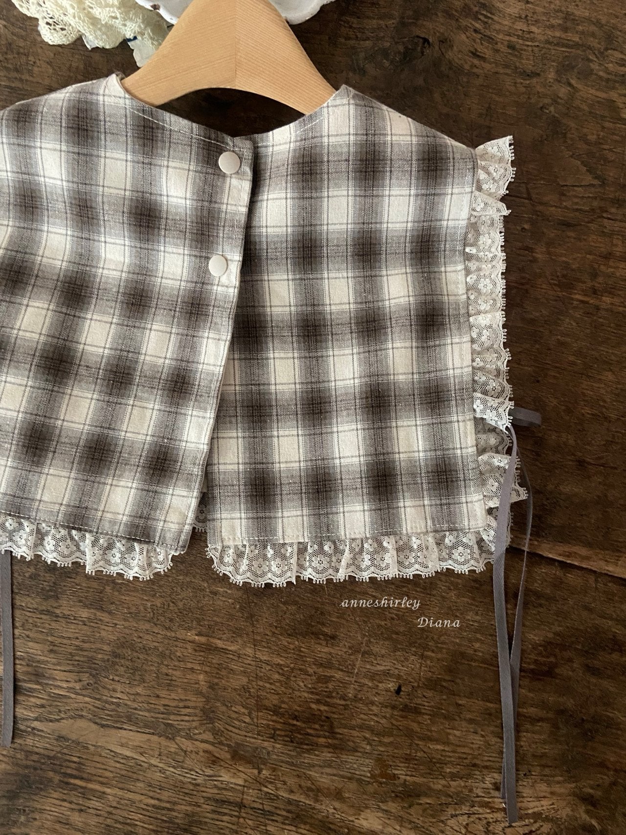 ［Anne shirley］Ange lace bustier (check)