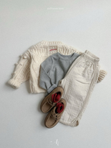 [atomeme] Peach Rib Pants