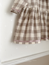 Bonbon check one-piece