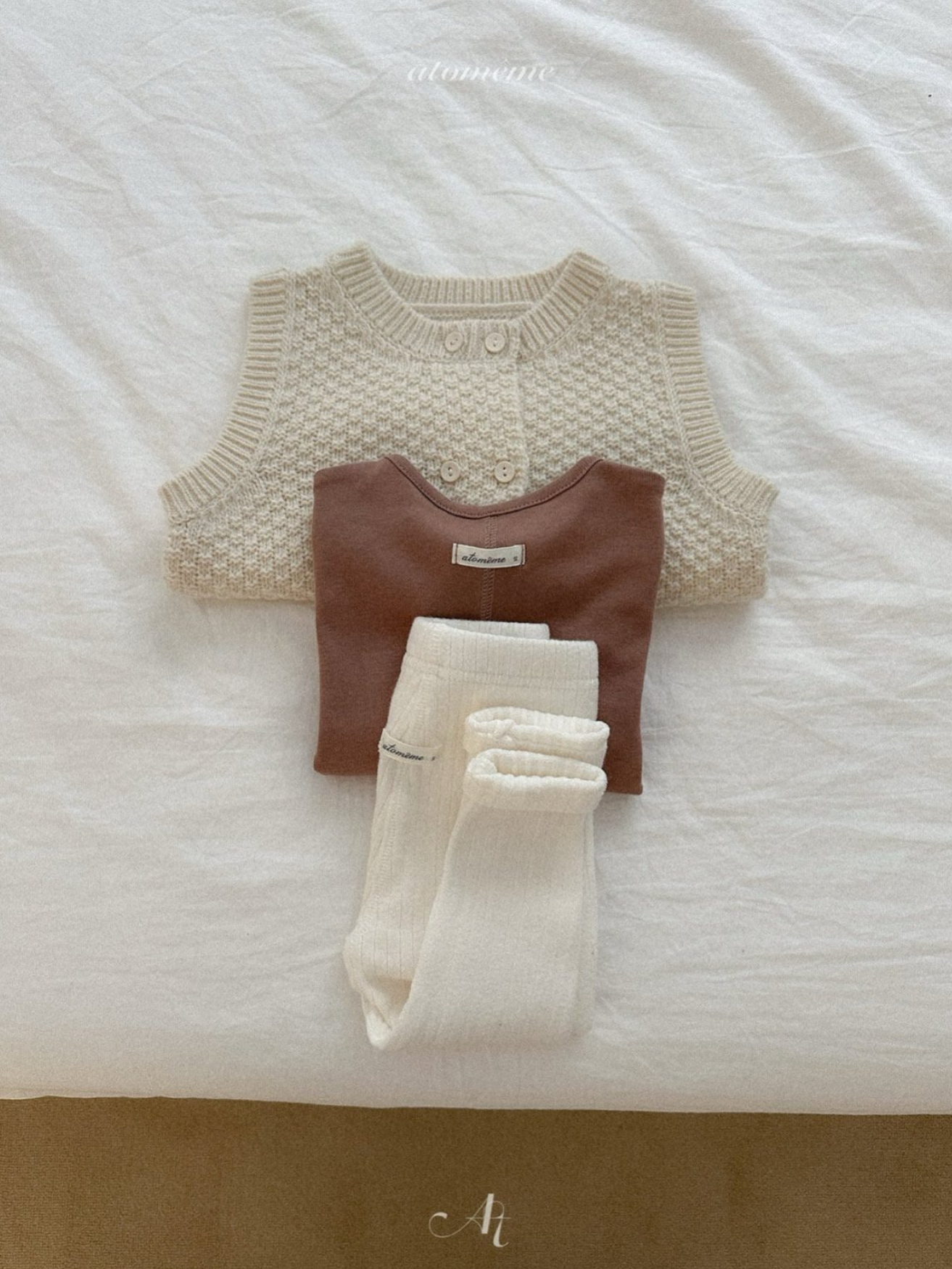 [atomeme] Winter Ribbed Leggings