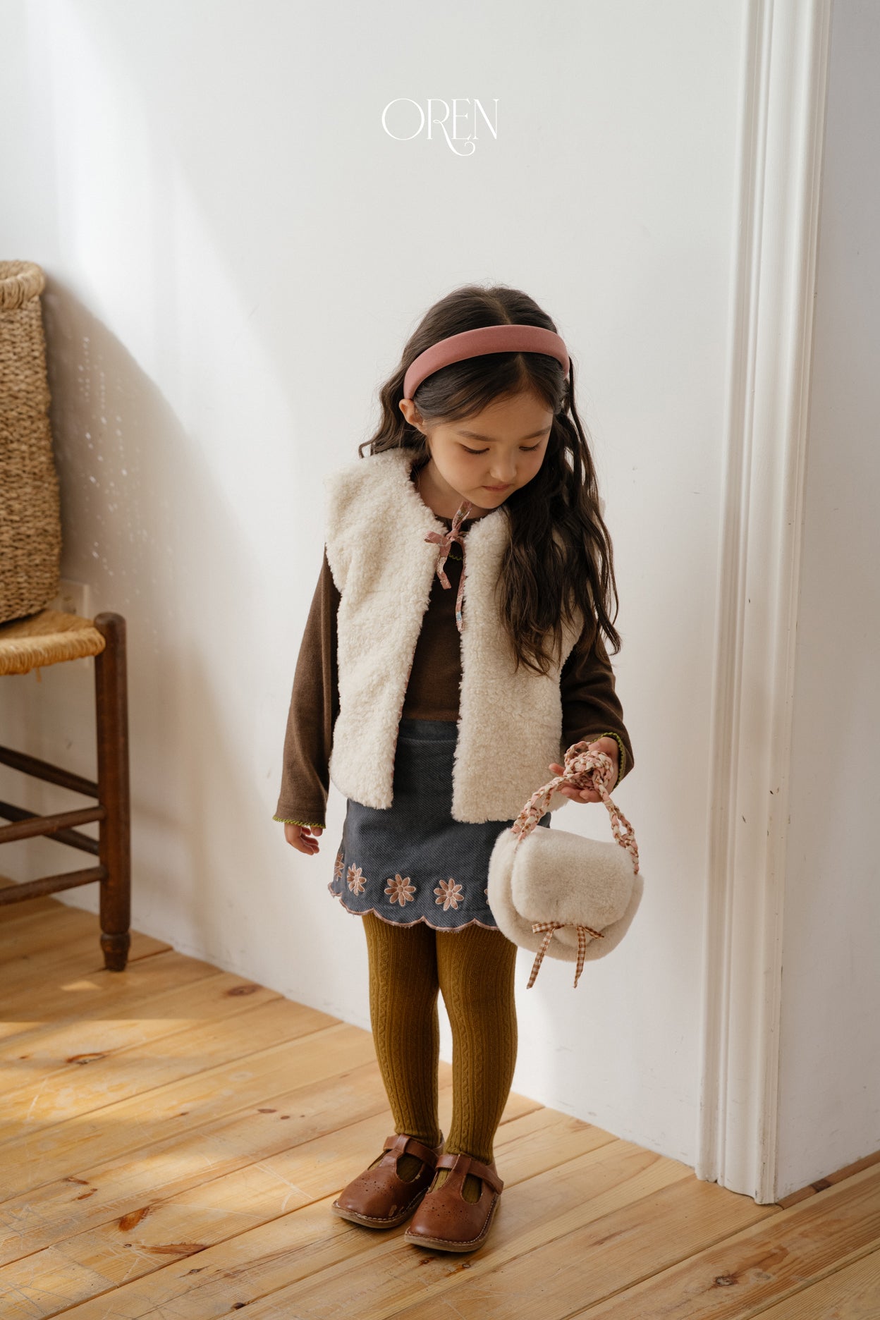 [OREN] Lavender bear vest(2oz)