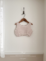 Soft stripe vest