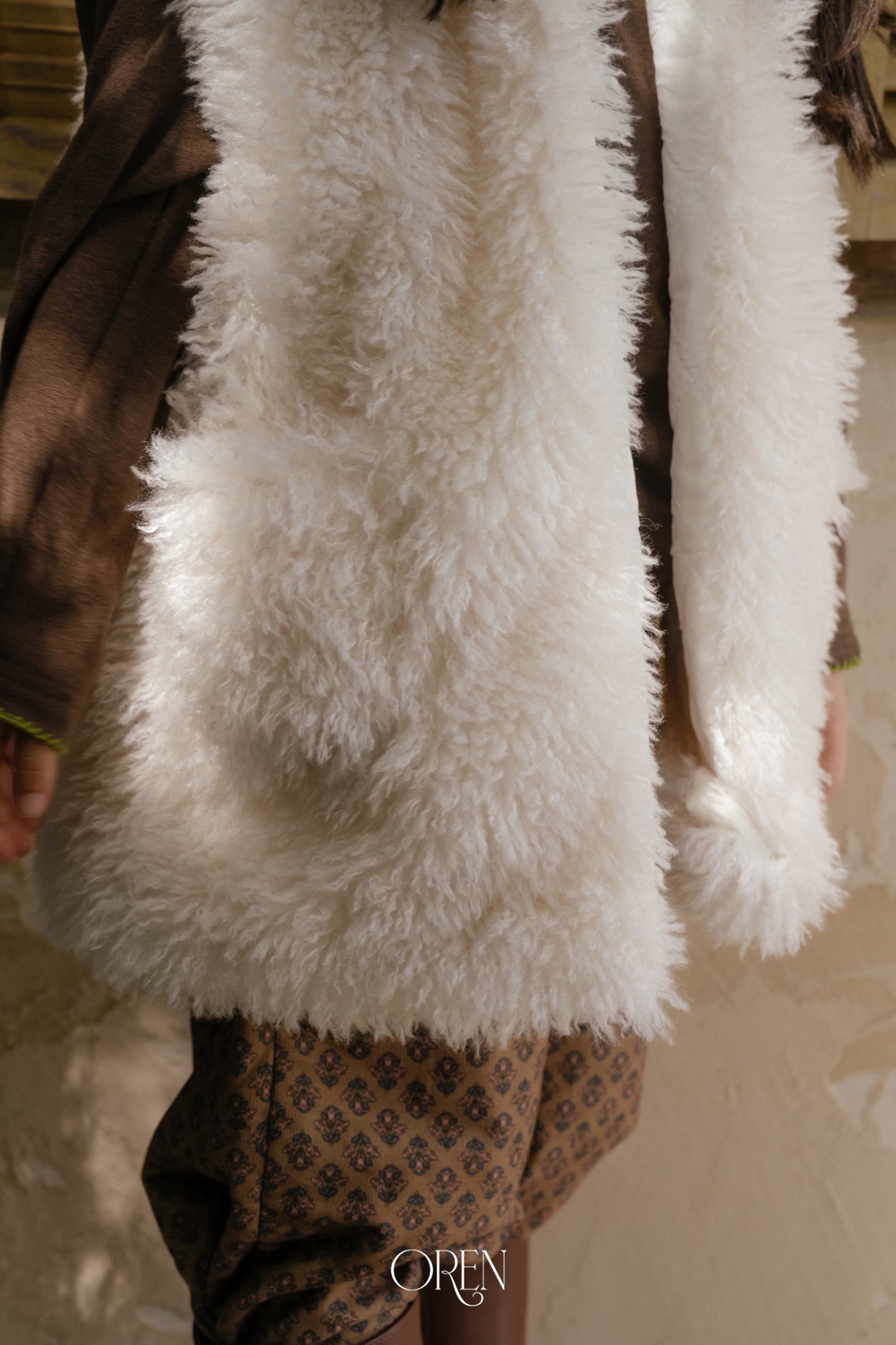 [OREN] Shirley sherpa fur vest
