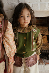 [OREN] Berte fleur knit vest