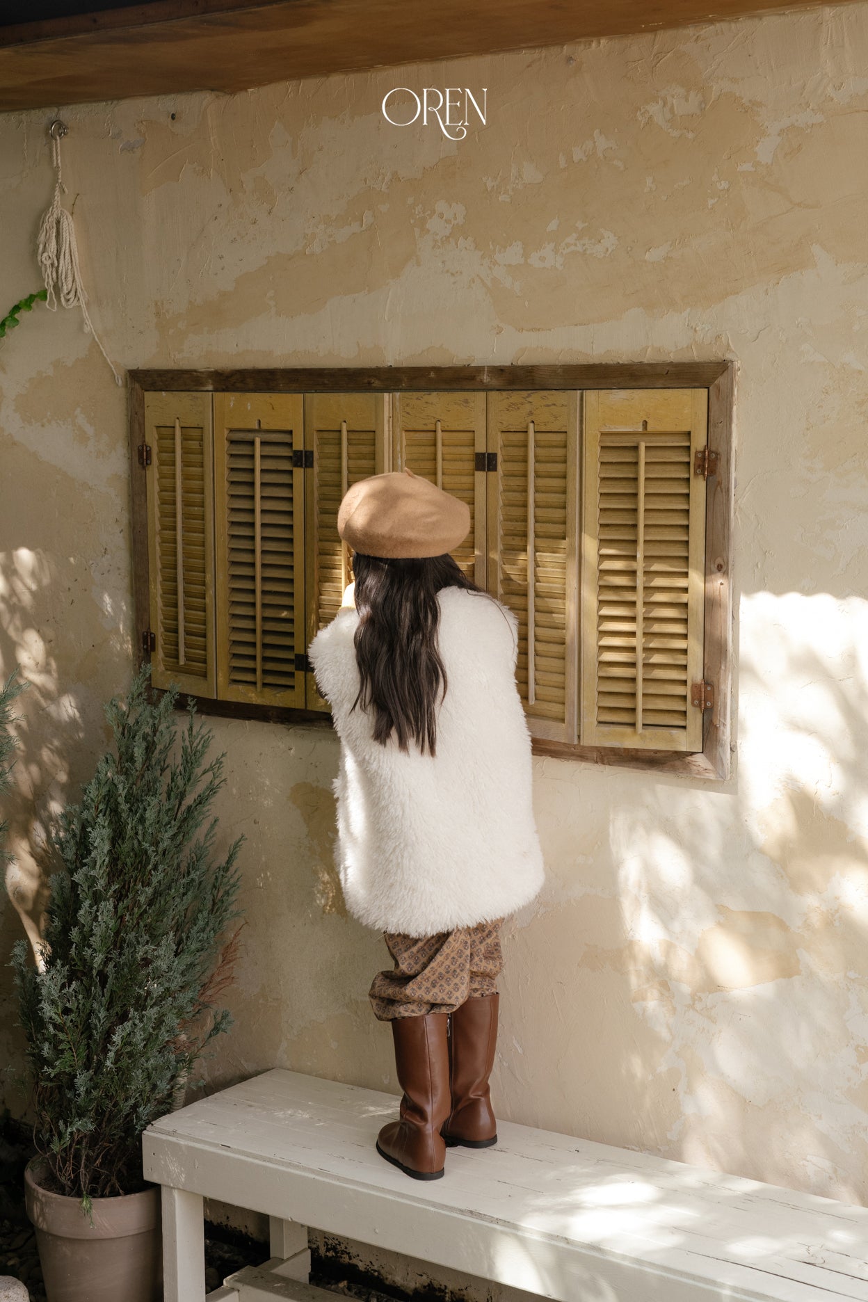 [OREN] Shirley sherpa fur vest