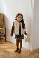 [OREN] Bella embroidery culotte pants