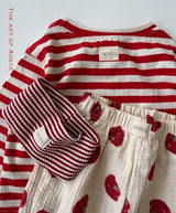 ［Aosta］Meow Stripe Tee