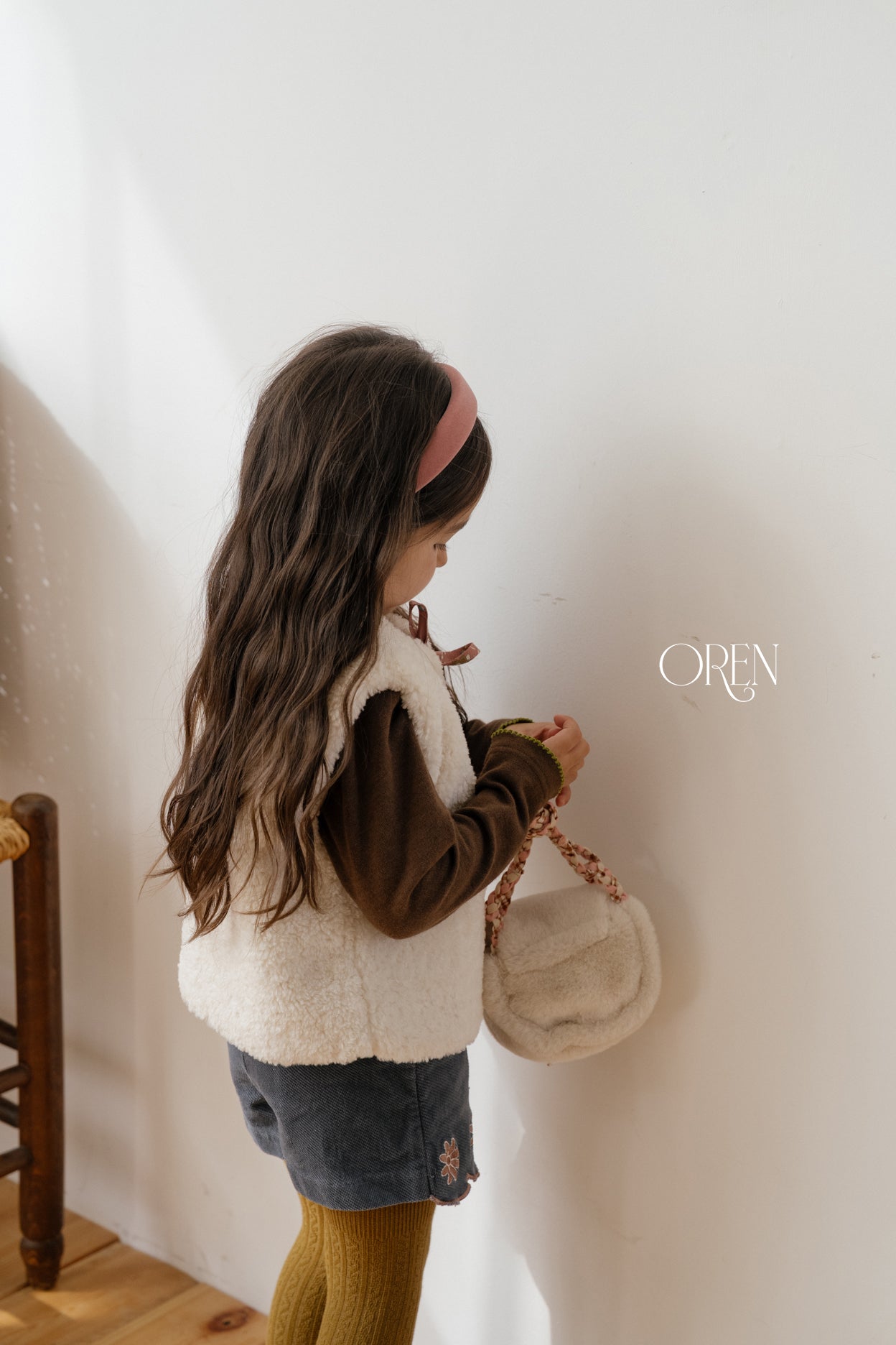 [OREN] Lavender bear vest(2oz)