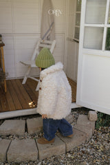 [OREN] Berni toggle fur jacket