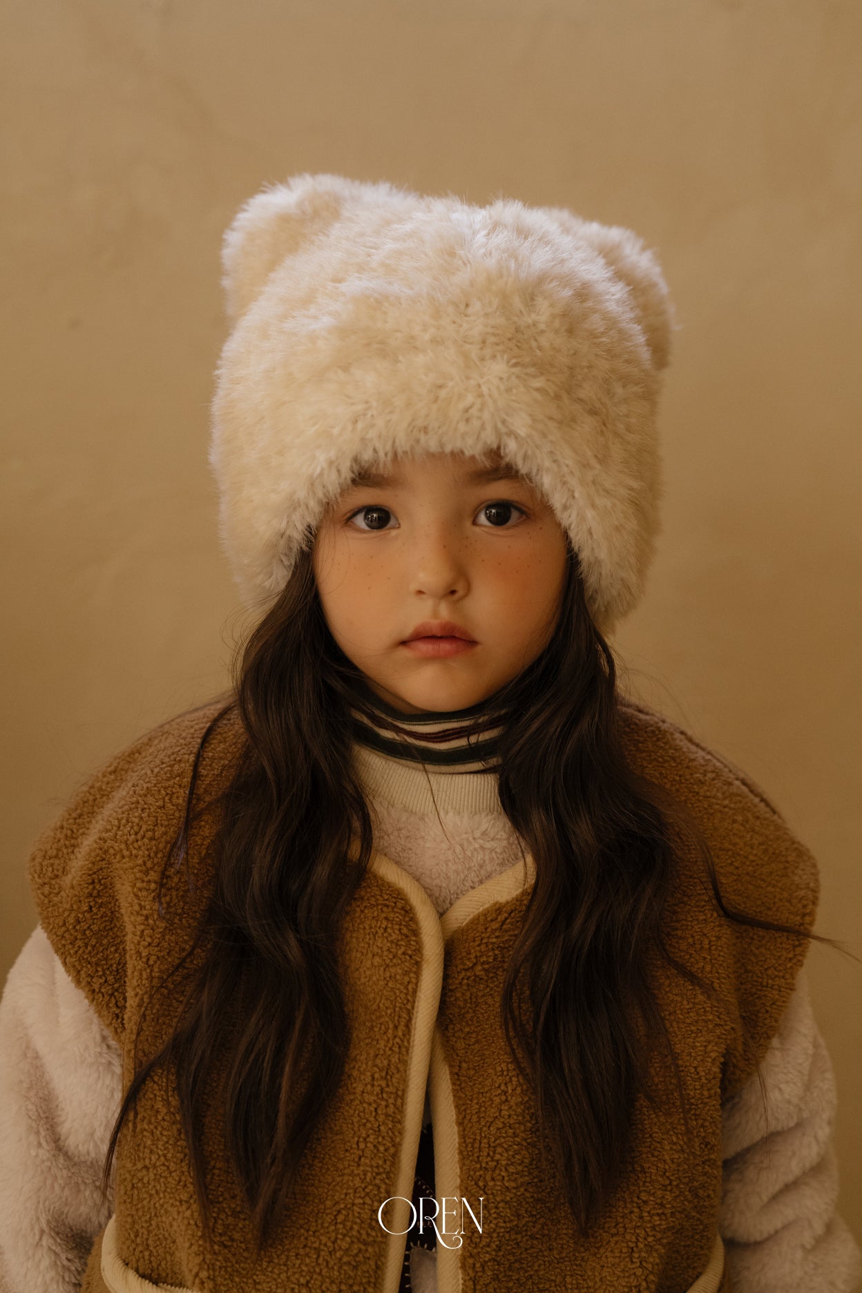 [OREN] Cat fur beanie