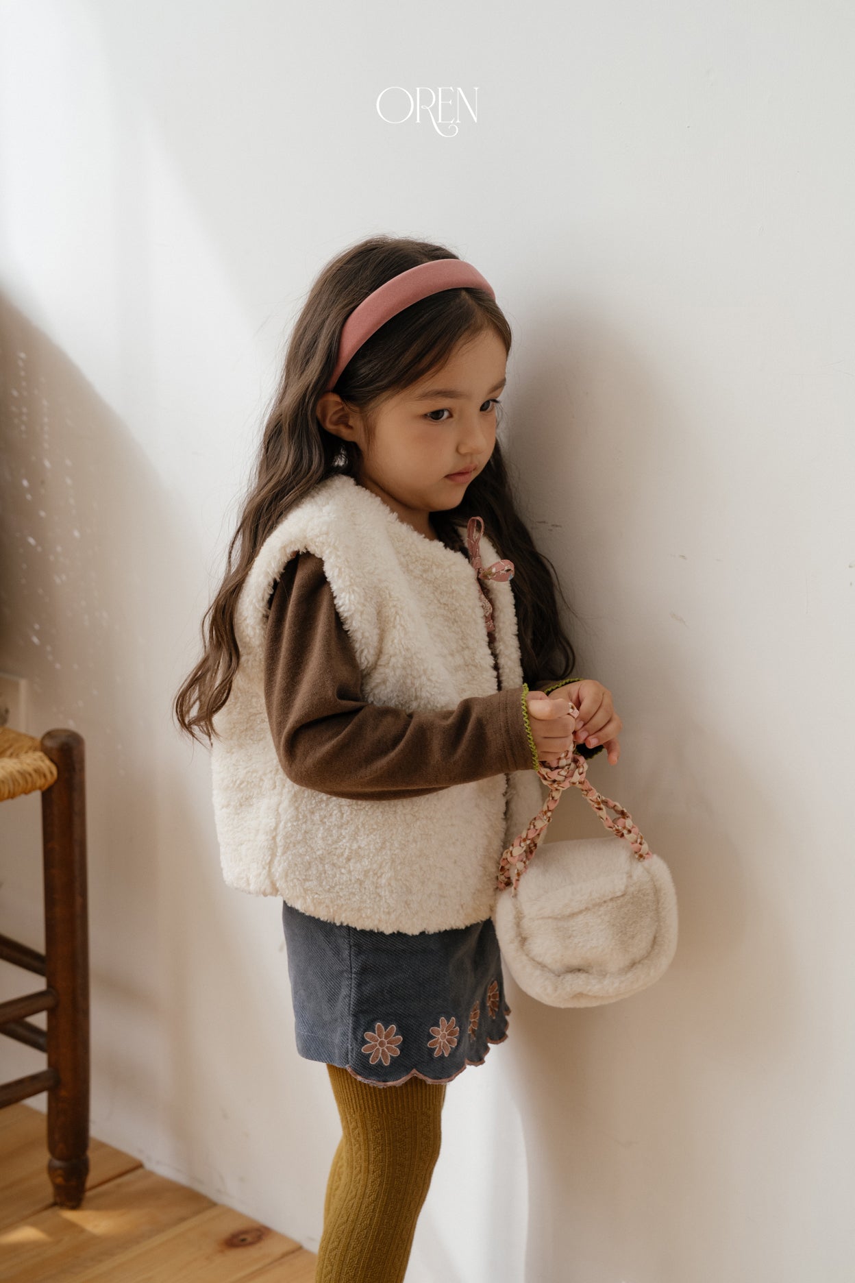 [OREN] Lavender bear vest(2oz)