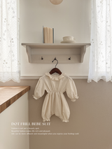 Dot frill bebe suit