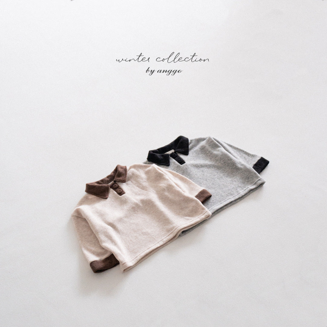 ［anggo］Choco chip collar tops