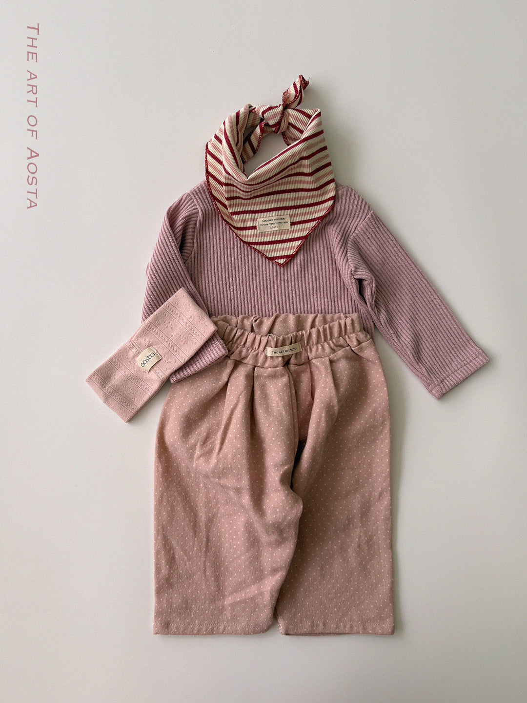 ［Aosta］Crayon Stripe Scarf