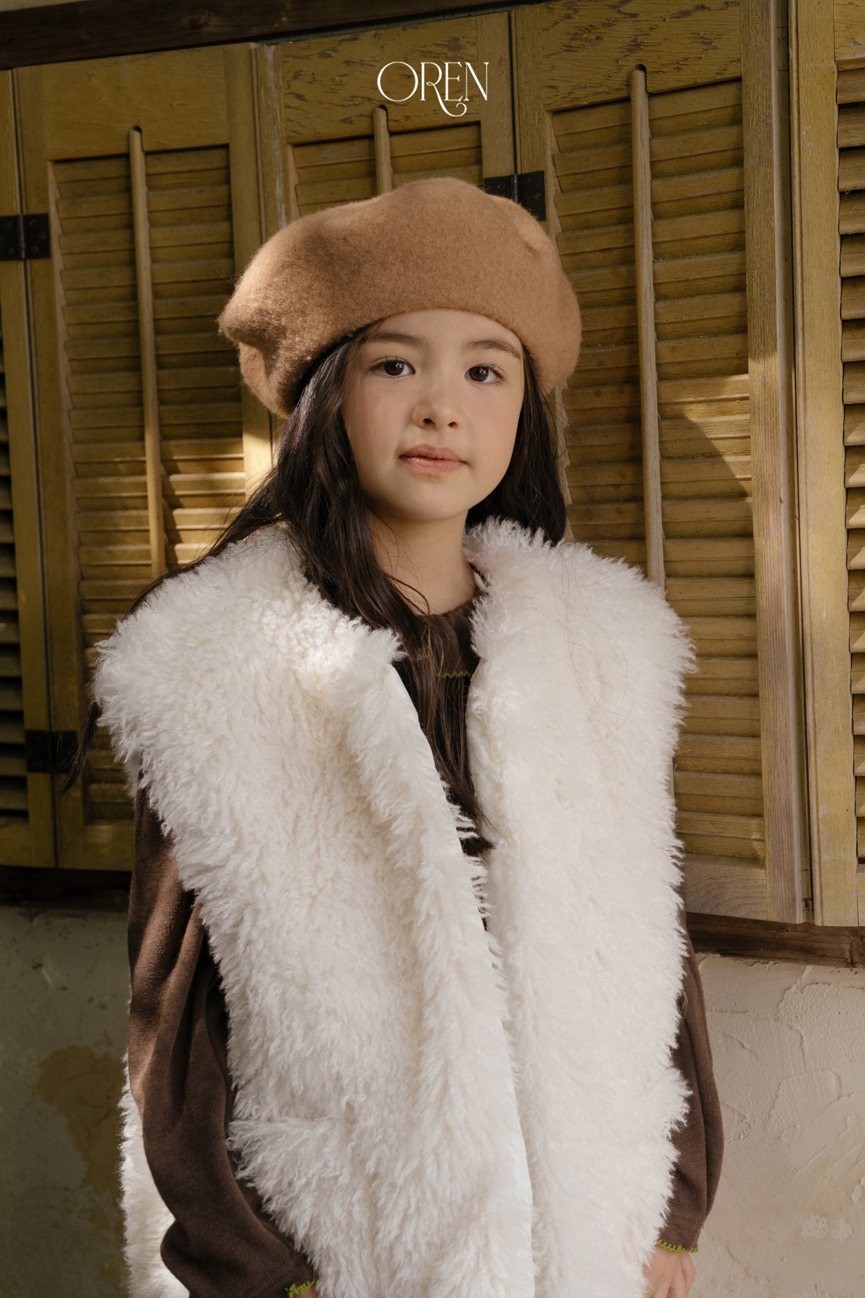 [OREN] Shirley sherpa fur vest