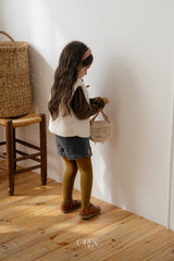 [OREN] Bella embroidery culotte pants
