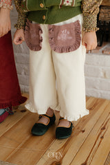 [OREN] Naomi frill corduroy pants