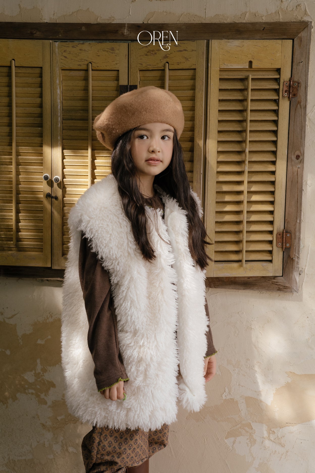 [OREN] Shirley sherpa fur vest
