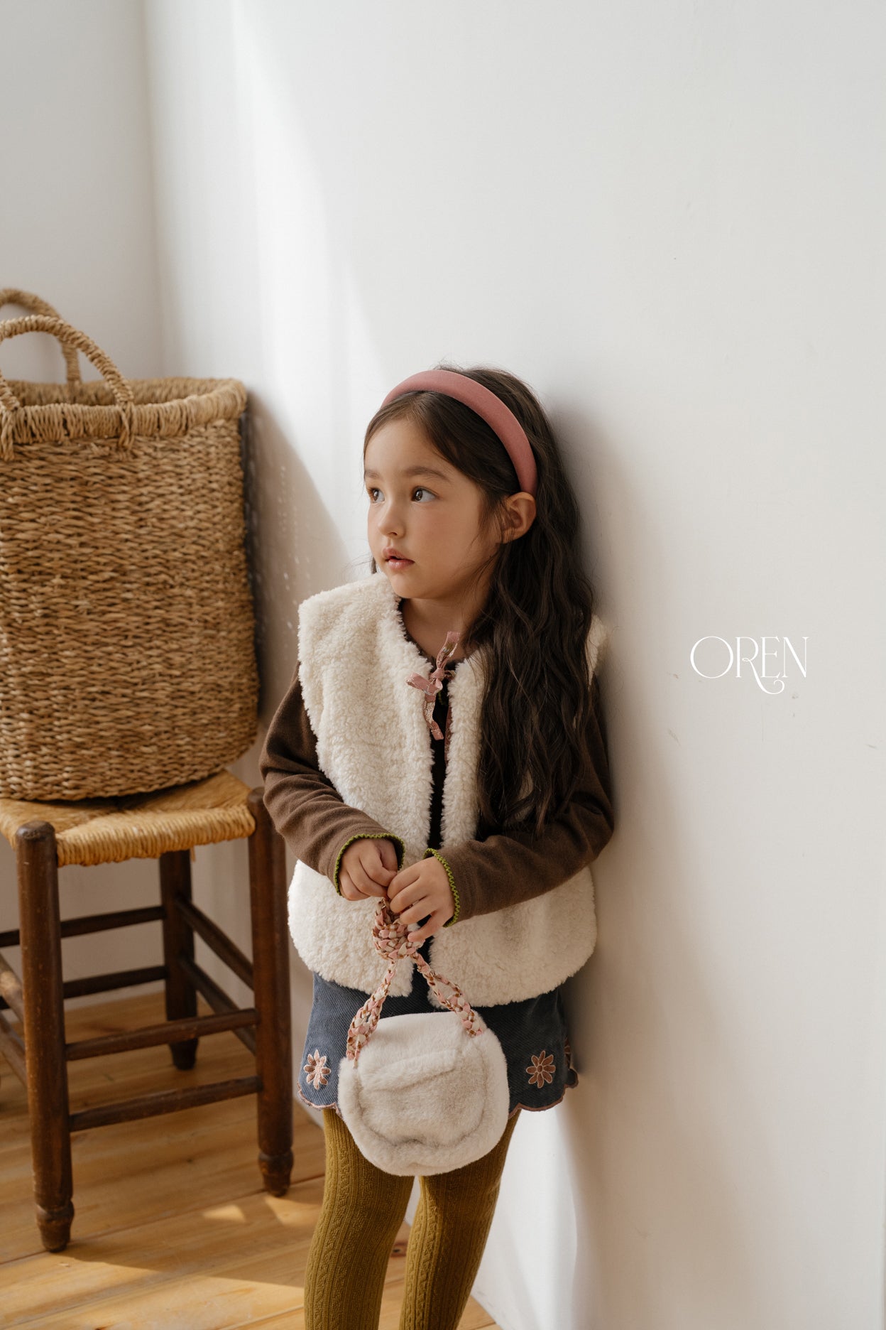 [OREN] Lavender bear vest(2oz)