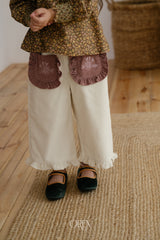 [OREN] Naomi frill corduroy pants