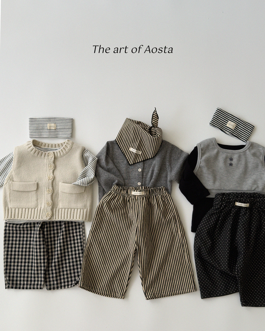 ［Aosta］Knit Cookie Vest