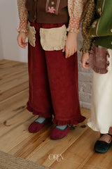 [OREN] Naomi frill corduroy pants