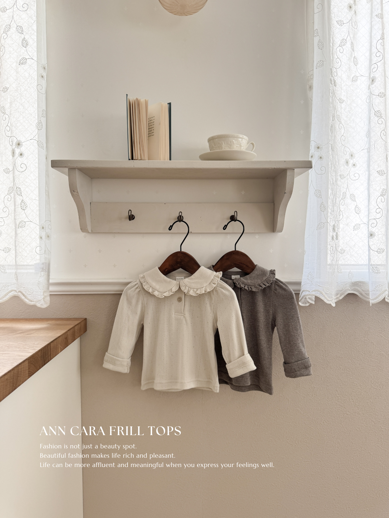 Ann cara frill tops