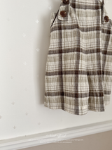 Miserable check suspender pants