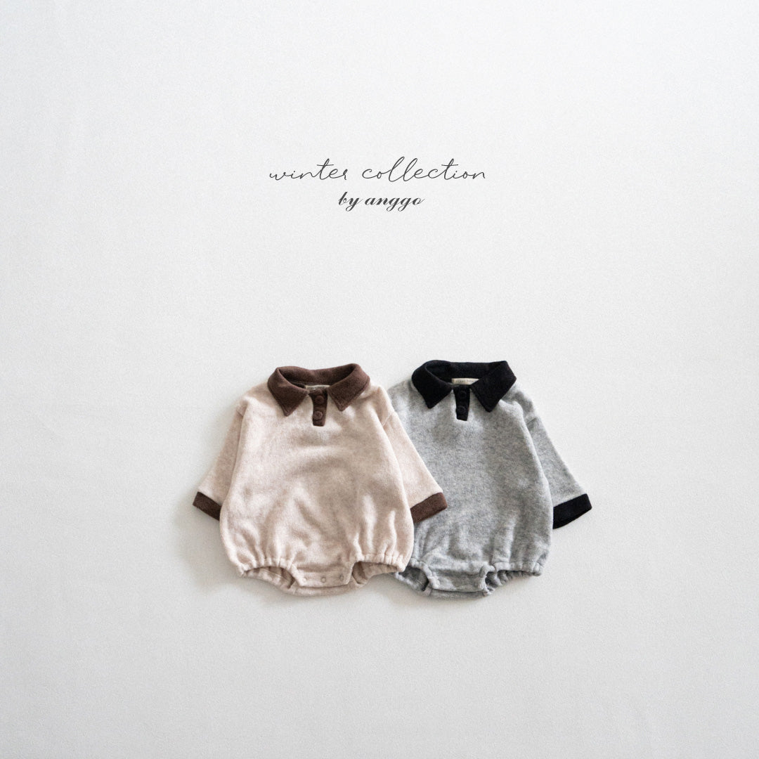 ［anggo］Choco chip collar rompers