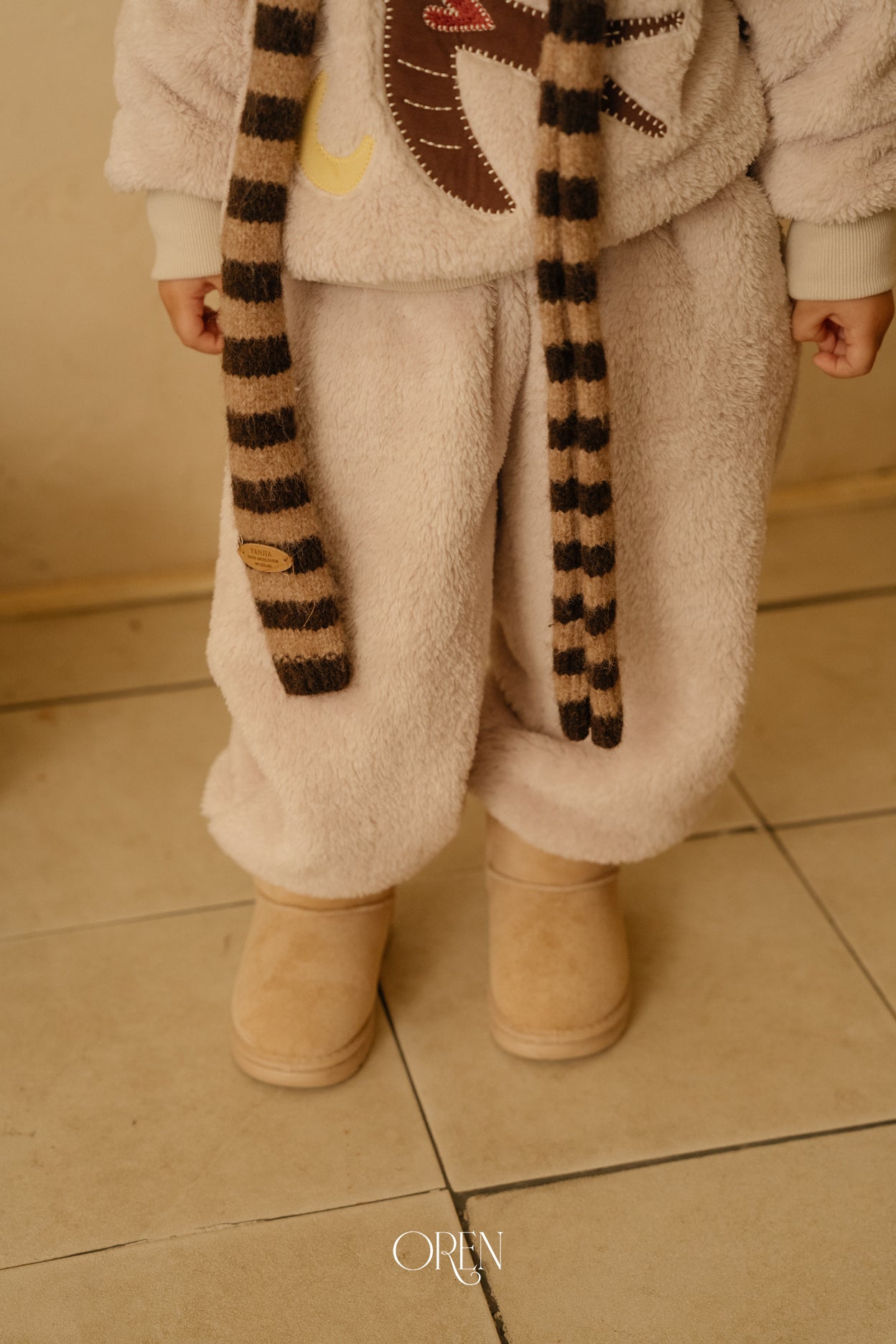 [OREN] Ambre stripe muffler(kids&adult)