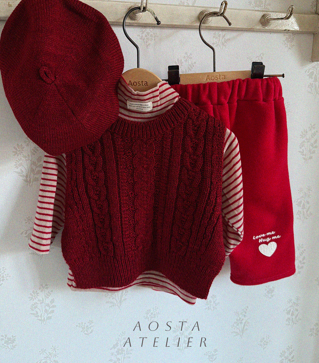 ［Aosta］Wool turtleneck tee