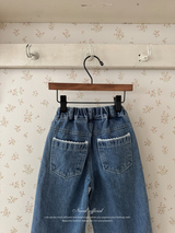 Laura lace denim pants