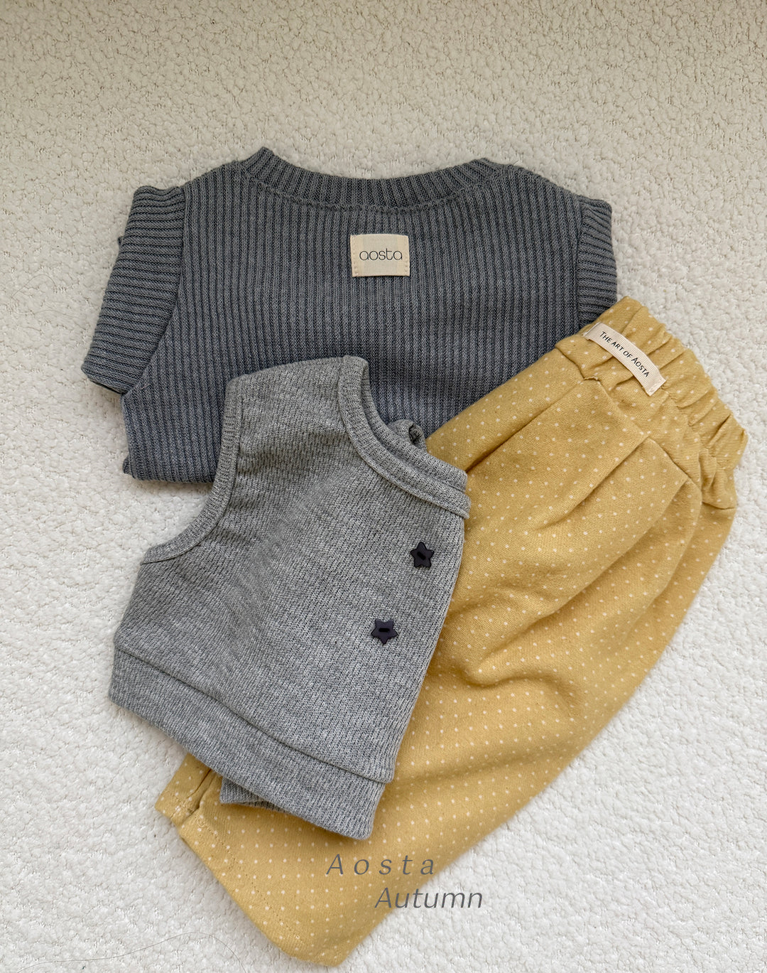 ［Aosta］Milk Dot Pants
