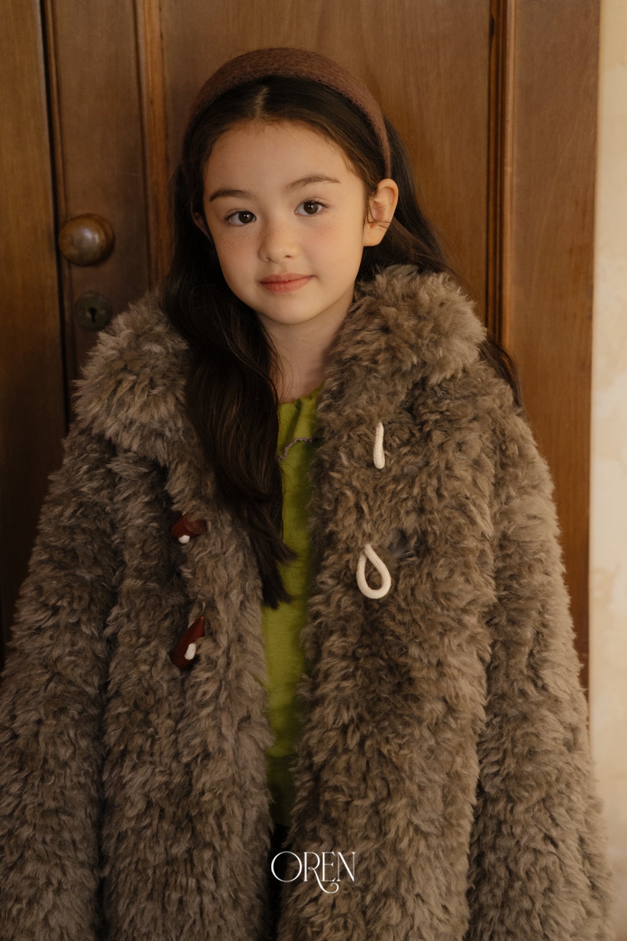 [OREN] Berni toggle fur jacket