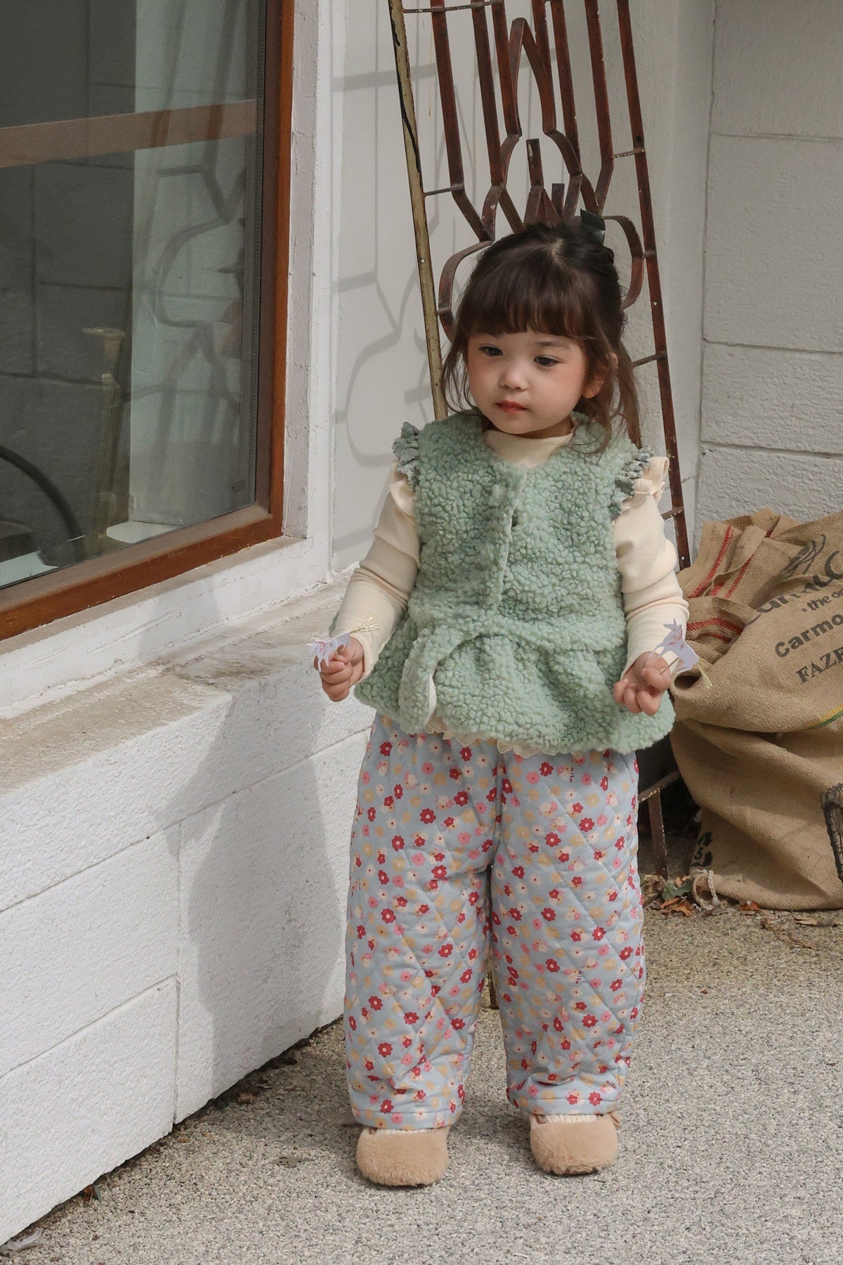 [FLO] Daisy quilting pants