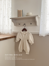 Dot frill bebe suit