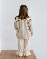 ［anggo］Nutella collar blouse